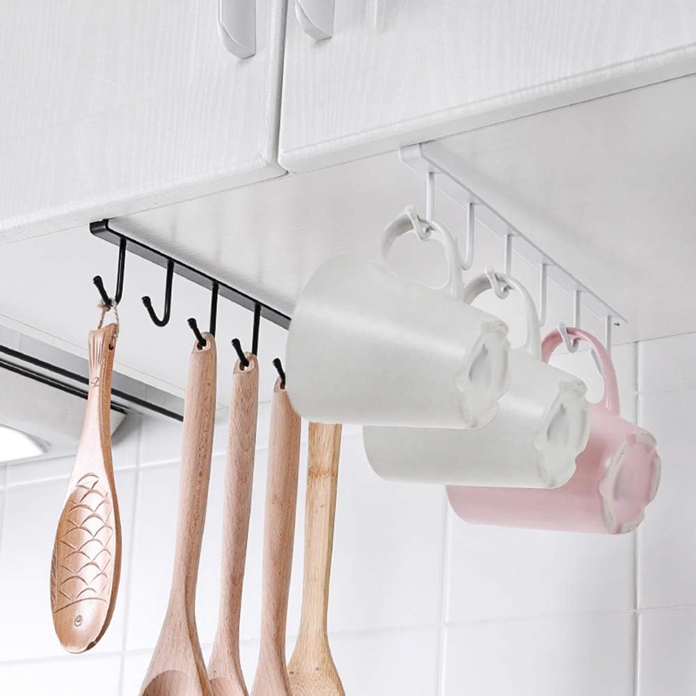 Iron Mug Holder with Adhesive Nails - 2 Pcs