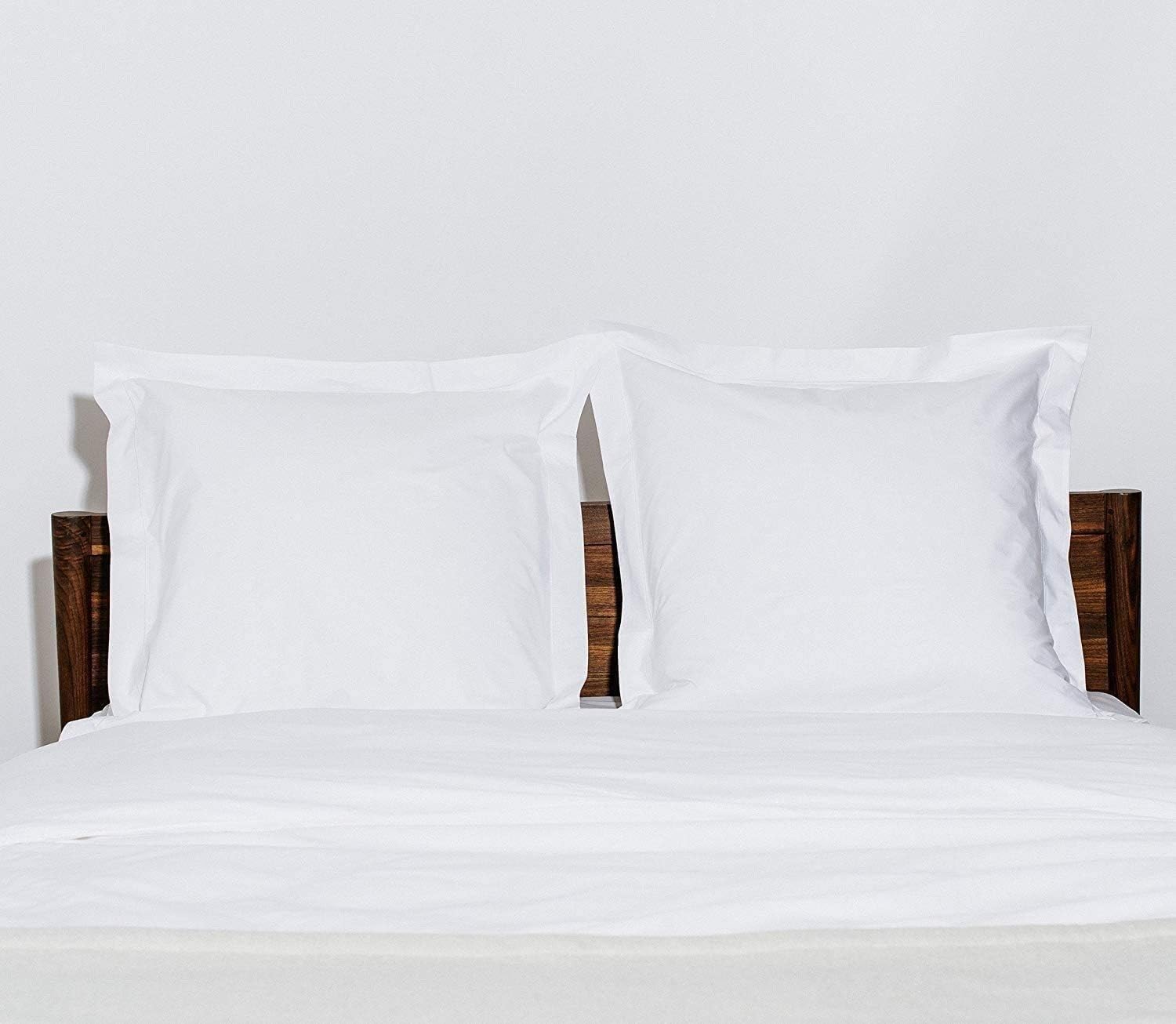 26x26 Euro Pillow Shams Set of 2 White 600 Thread Count