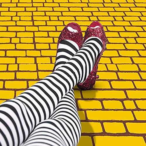Chuangdi Yellow 45 x 9 Feet Brick Wall Aisle Runner