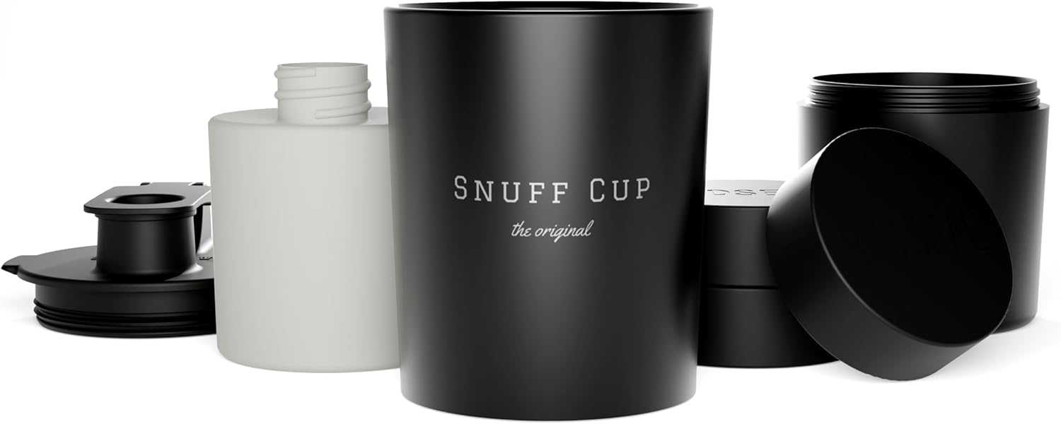 Snuff Cup Pro Spittoon with Storage and Can Opener