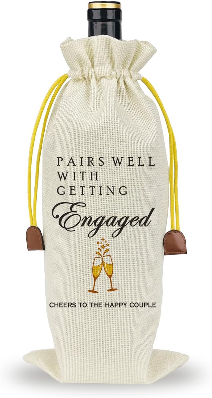 Wedding Wine Gift Bag for New Couples