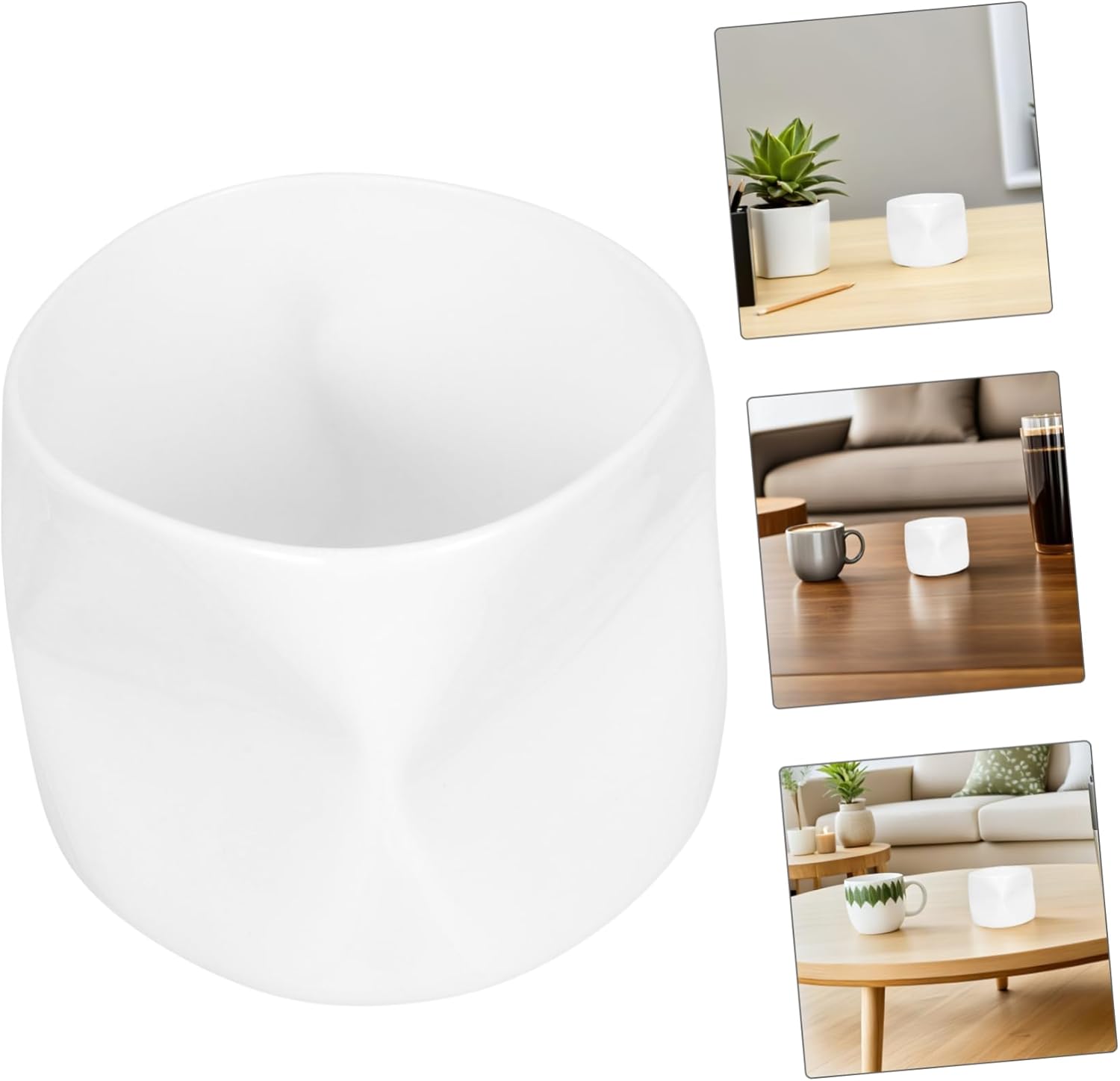 Ciieeo Bone China Tea Cup with Candle Holder Use