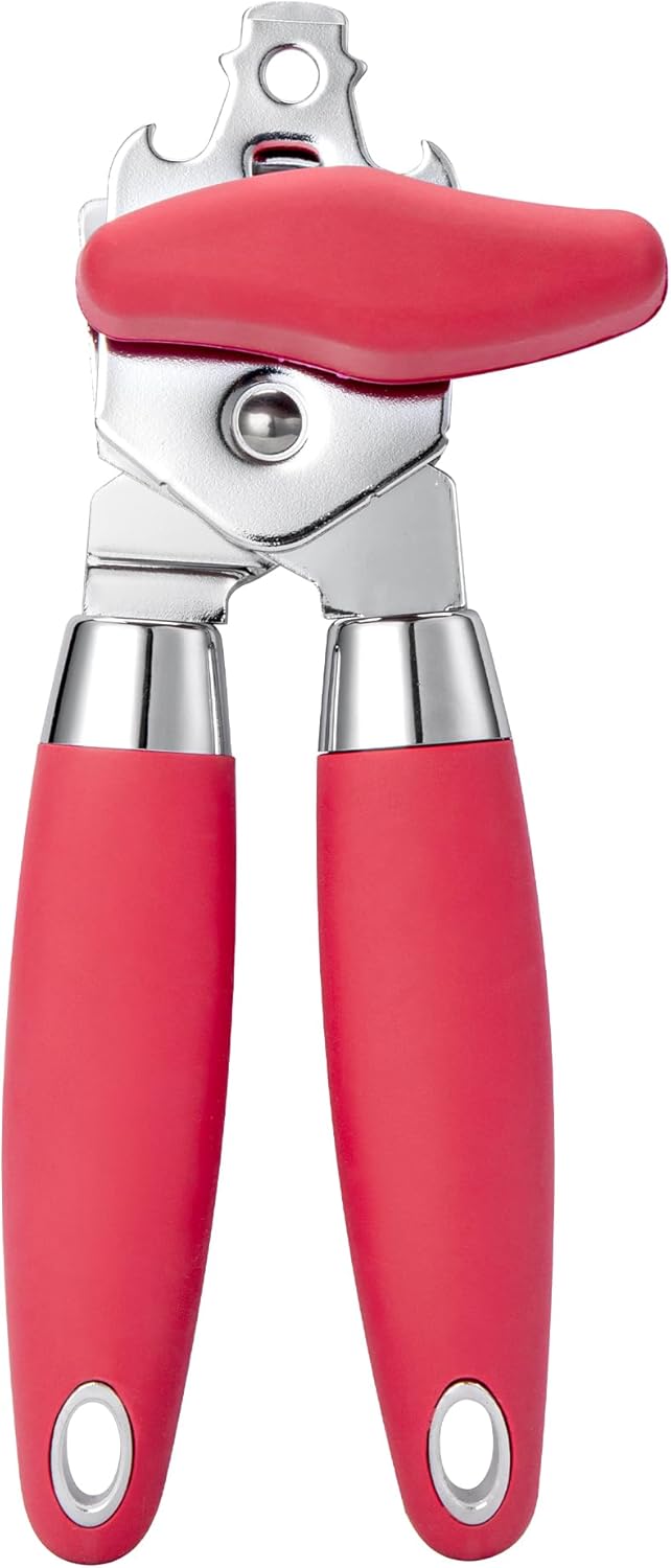 TJ POP Manual Can Opener Red Heavy Duty