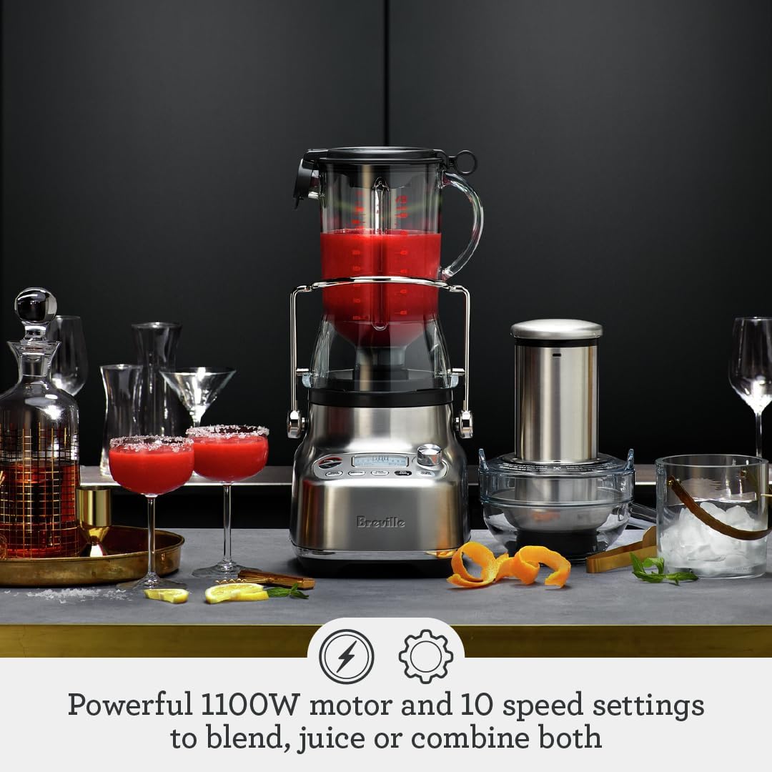 Breville 3X Bluicer Pro Blender and Juicer Brushed Stainless Steel