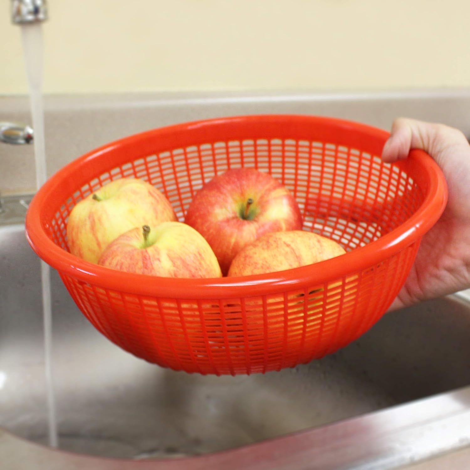 TrueCraftware 11 12 x 3 78 Round Colander Strainer Basket
