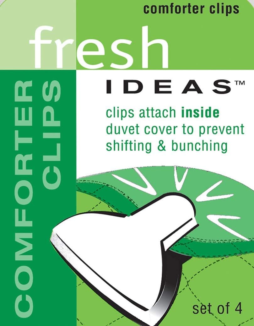 FRESH IDEAS Padded Duvet Clips 4-Pack