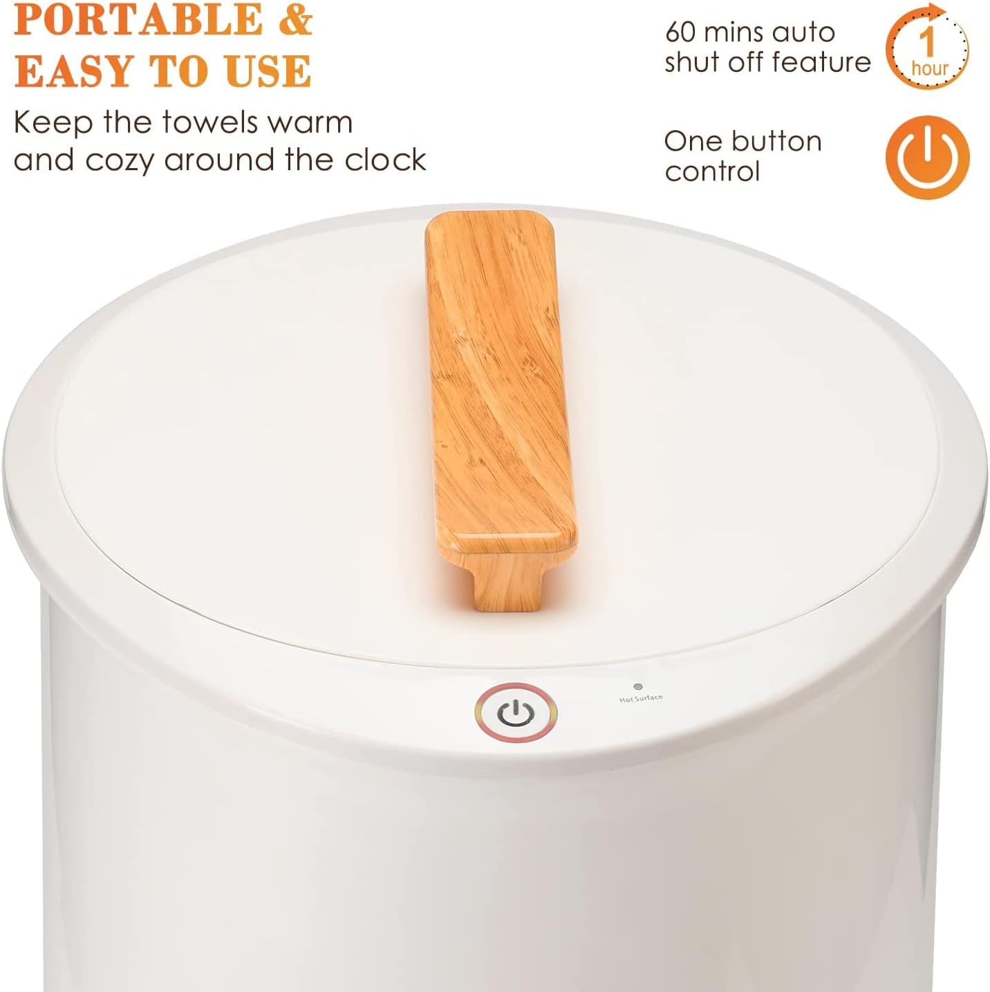 Keenray Large Towel Warmer Bucket with Auto Shut Off