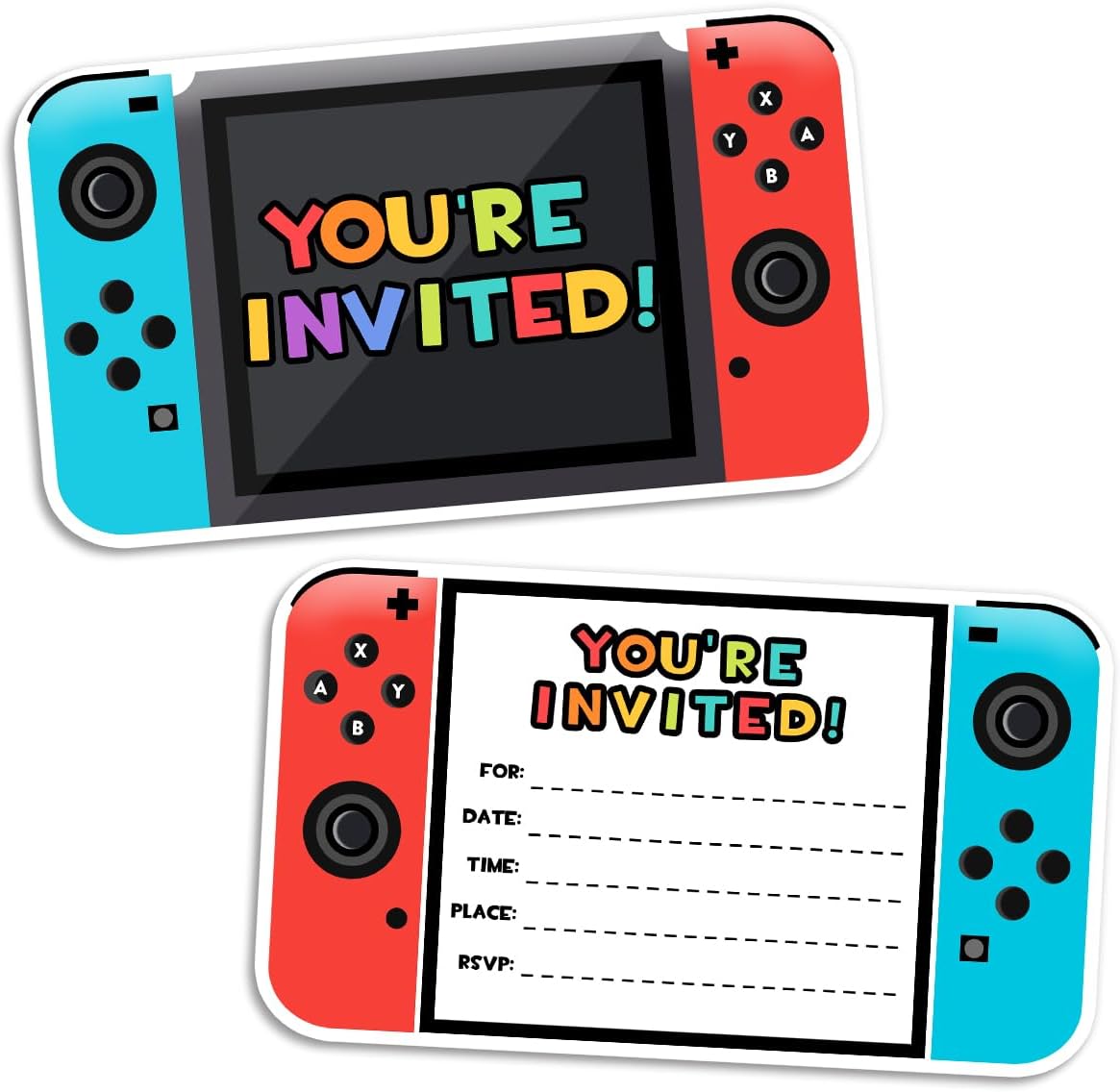 Yangmics Direct Video Game Party Invitations