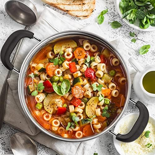 TeamFar 6 Qt Stainless Steel Stock Pot with Lid