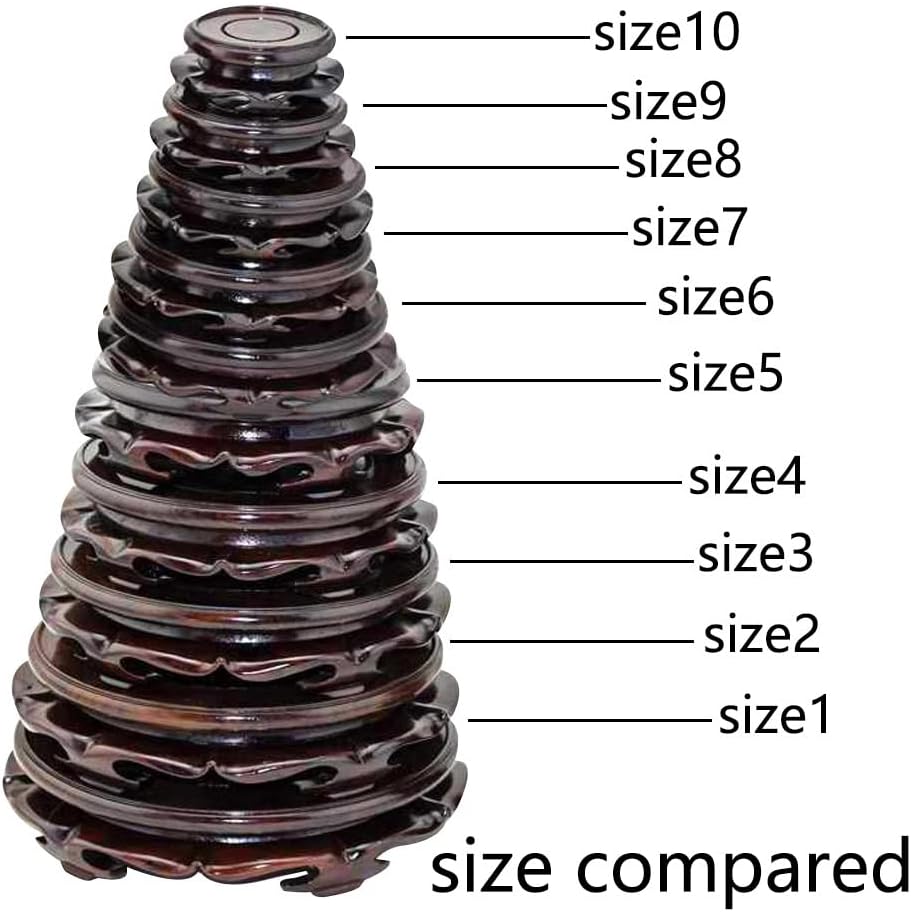 Oriental Style Black Catalpa Display Stand Base