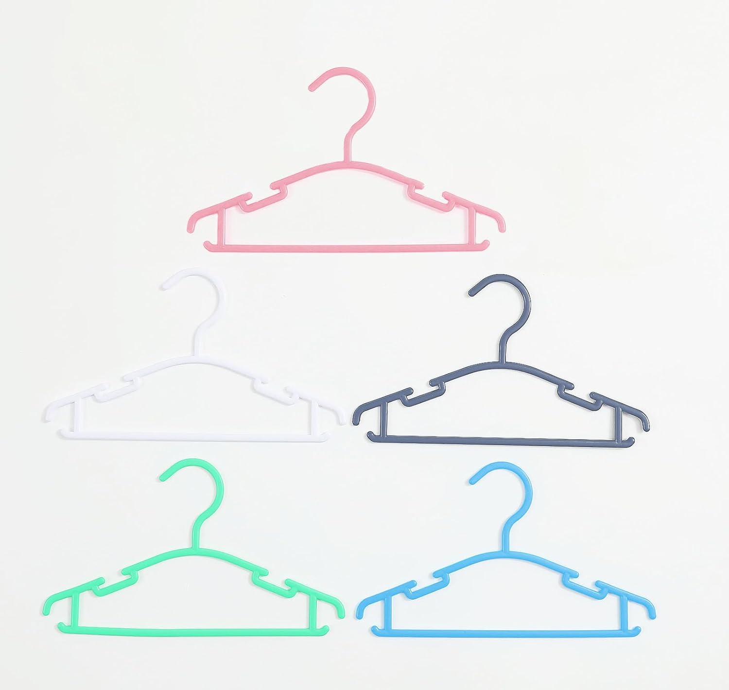 100 Pack White Baby Clothes Hangers for Newborn Storage