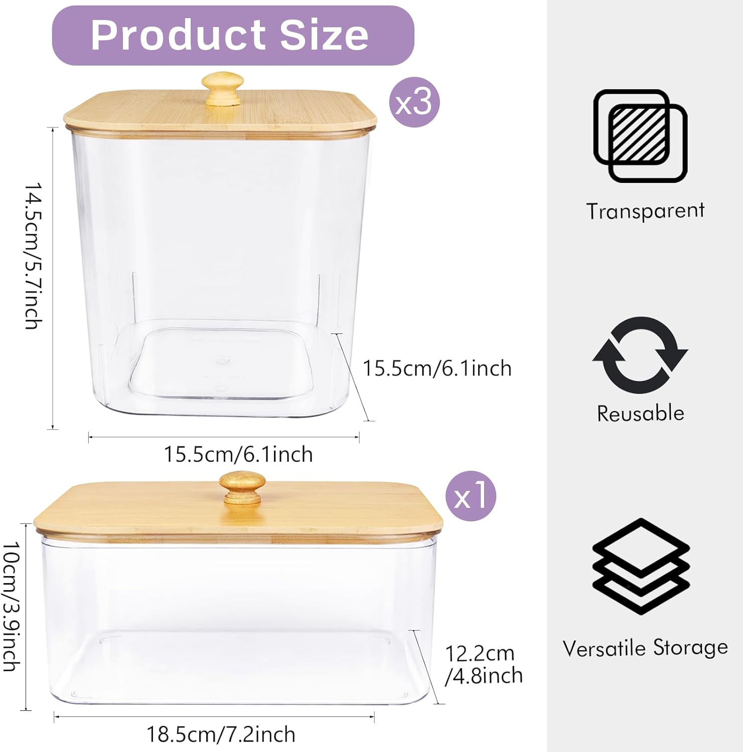 HomePekite 31 Pack Laundry Pods Container