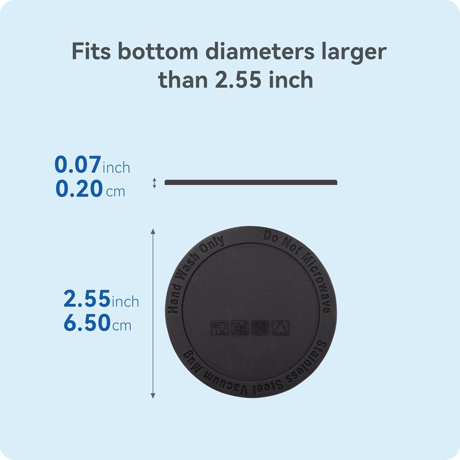 Silicone Bottom Protector 6 Pack for Mugs and Containers