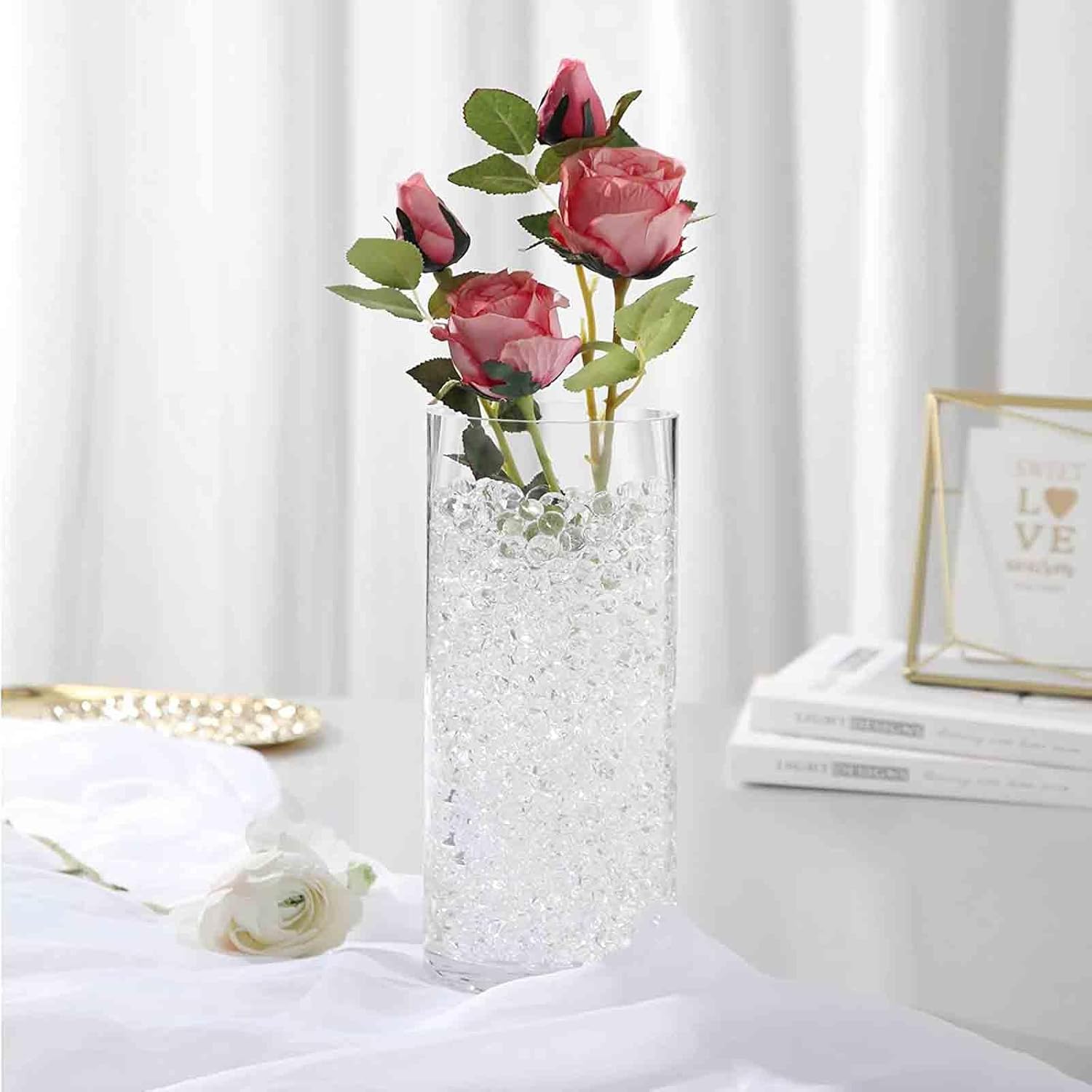 FALAMON 140000 Clear Water Gel Beads for Vase Filler