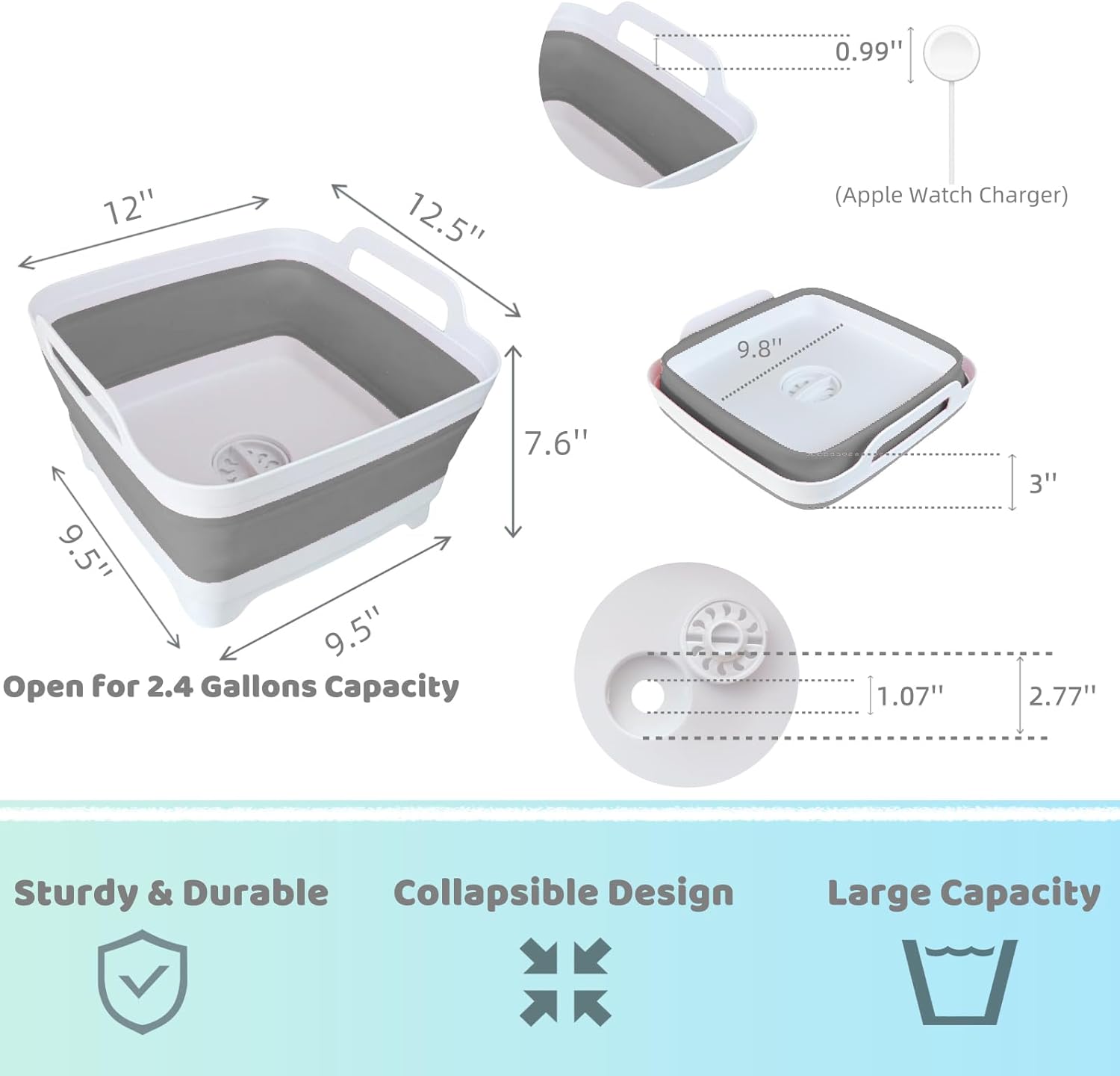 GIMWA Collapsible Wash Basin for Baby Bottles