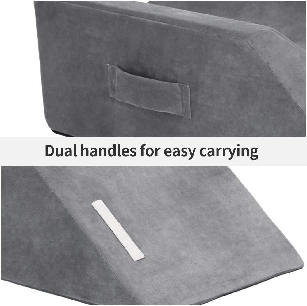LightEase Memory Foam Leg Support Pillow with Handles