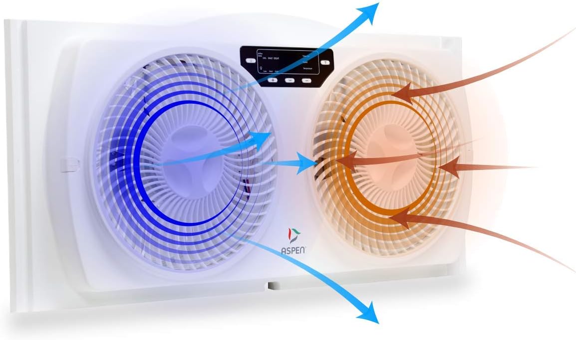 Aspen Smart Window Fan with WiFi and Alexa Compatibility