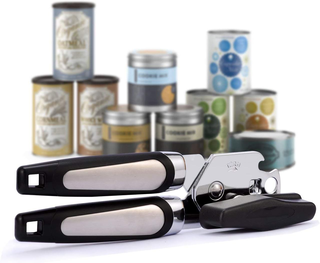 MOOREDLIFE Handheld Can Opener 3-in-1 Heavy Duty
