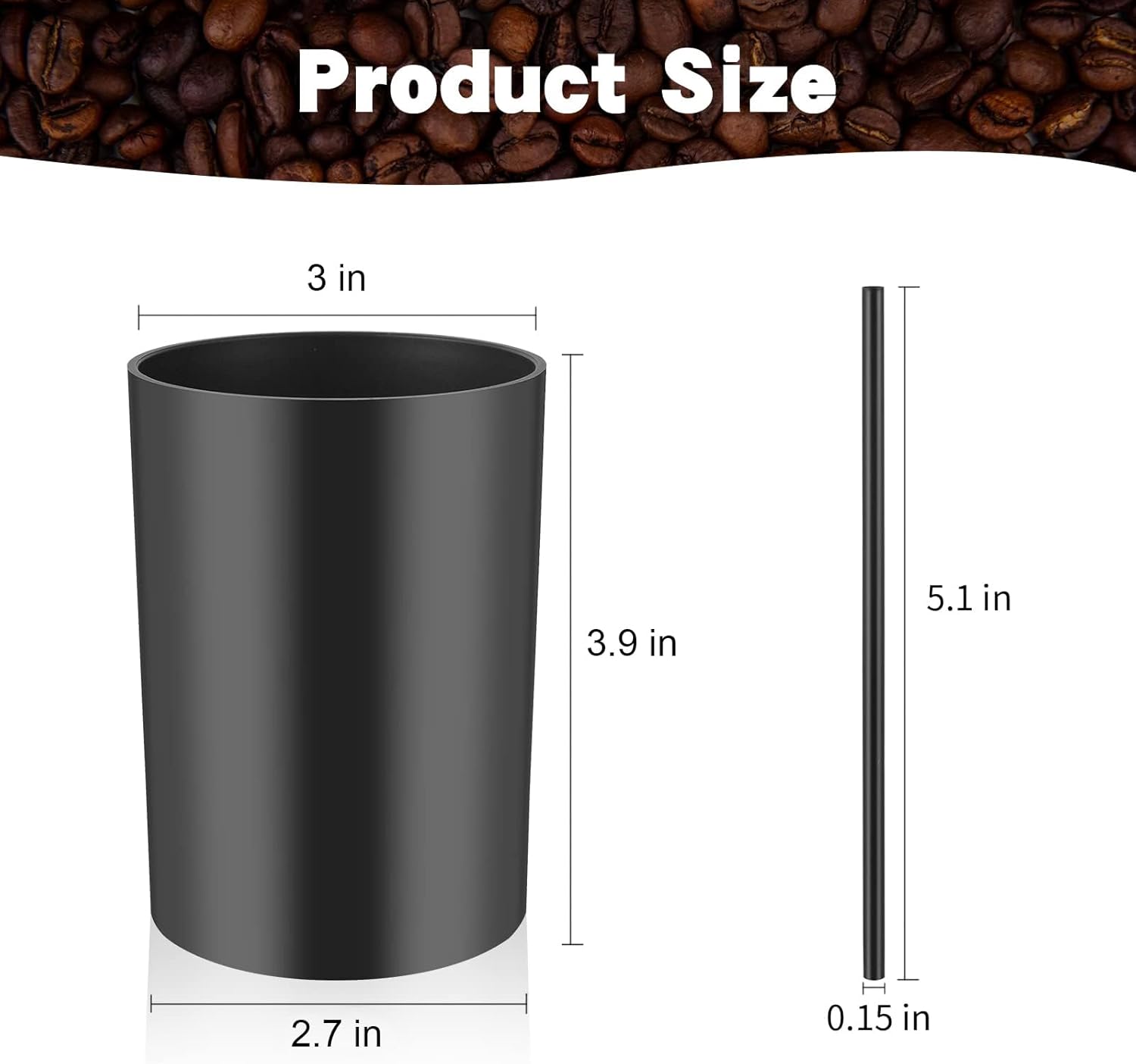 200 Pcs Coffee Stirrers with Black Holder Set
