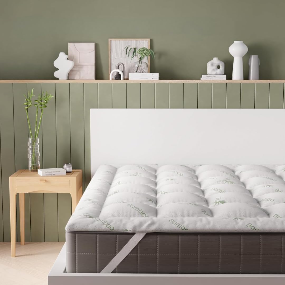 Ultra Soft Twin Mattress Topper for Back Pain Relief and Cool Sleep
