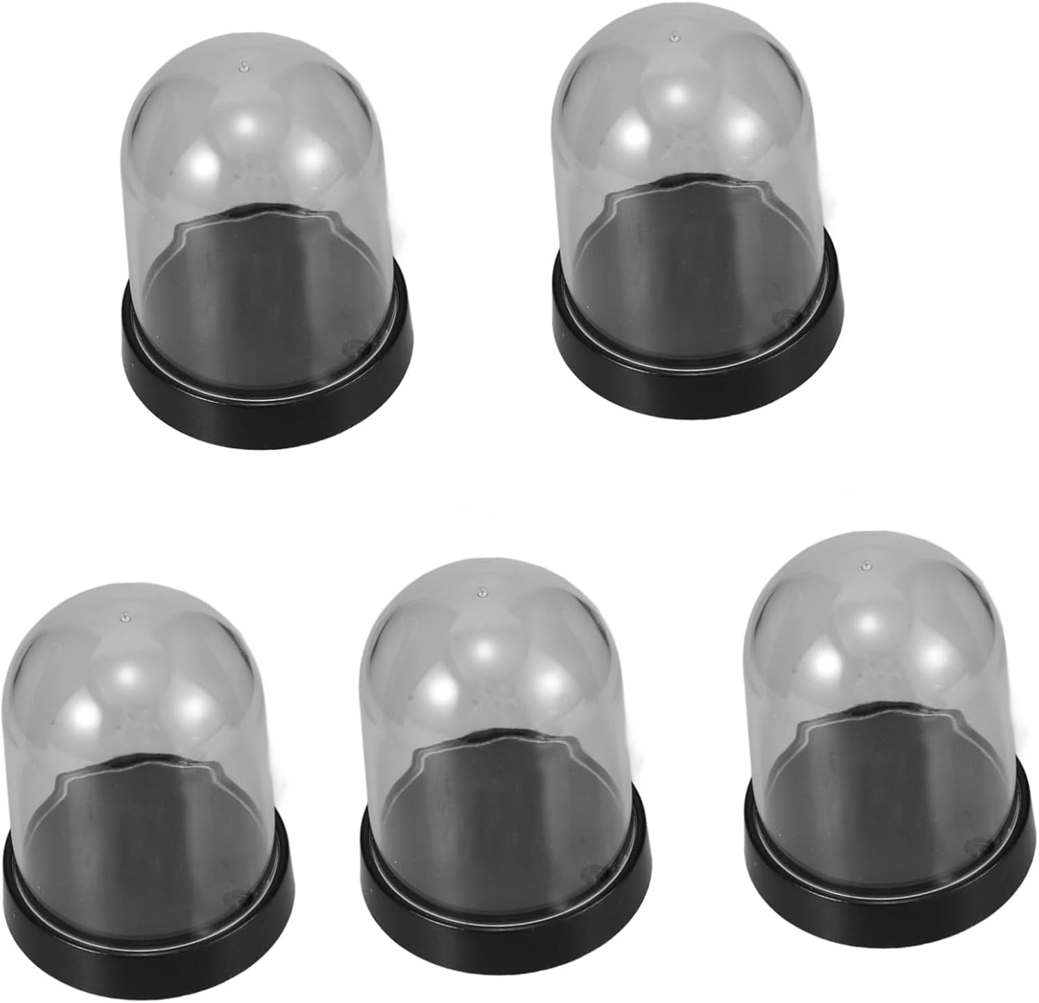 5pcs Mini Plastic Cloche Domes For Flowers And Crafts Display