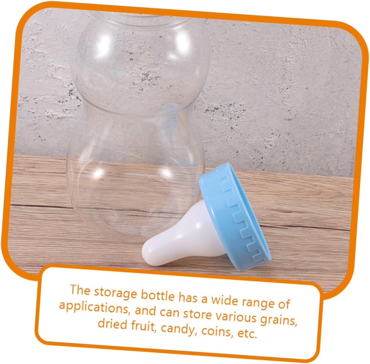 BESTYASH 2Pcs Transparent Candy Storage Jars for Party Treats and Snacks