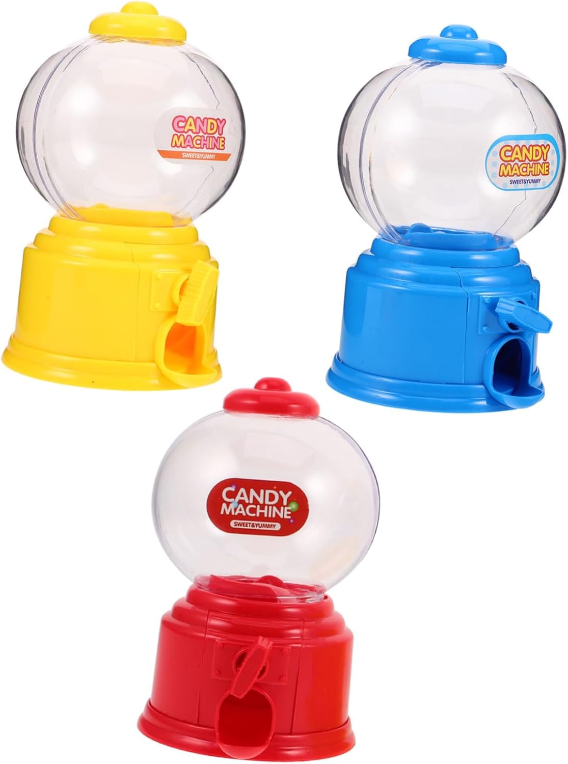 3pcs Mini Candy Dispenser Gumball Machines for Birthday Parties and Weddings