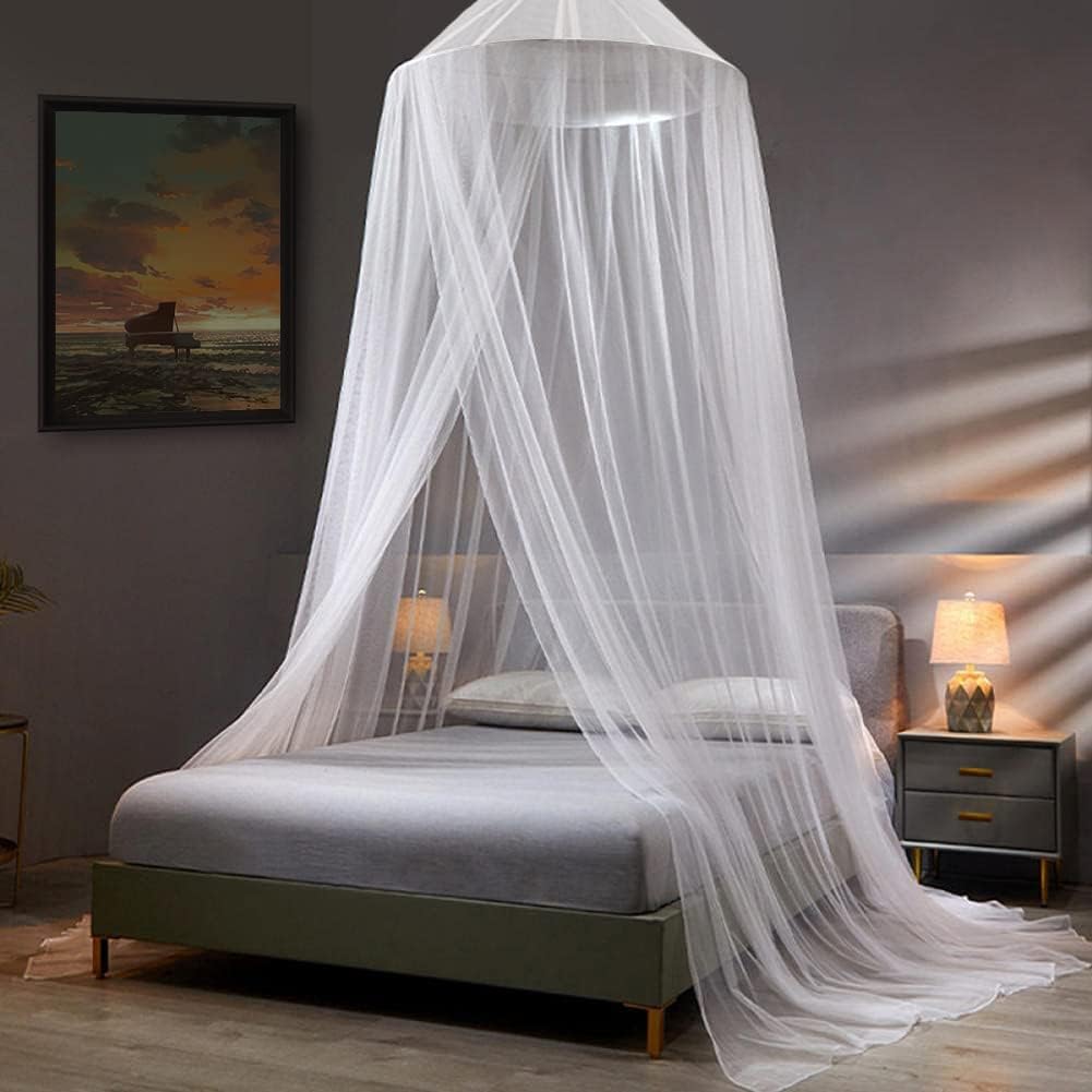 VISATOR Dome Mosquito Net Bed Canopy for Girls and Adults