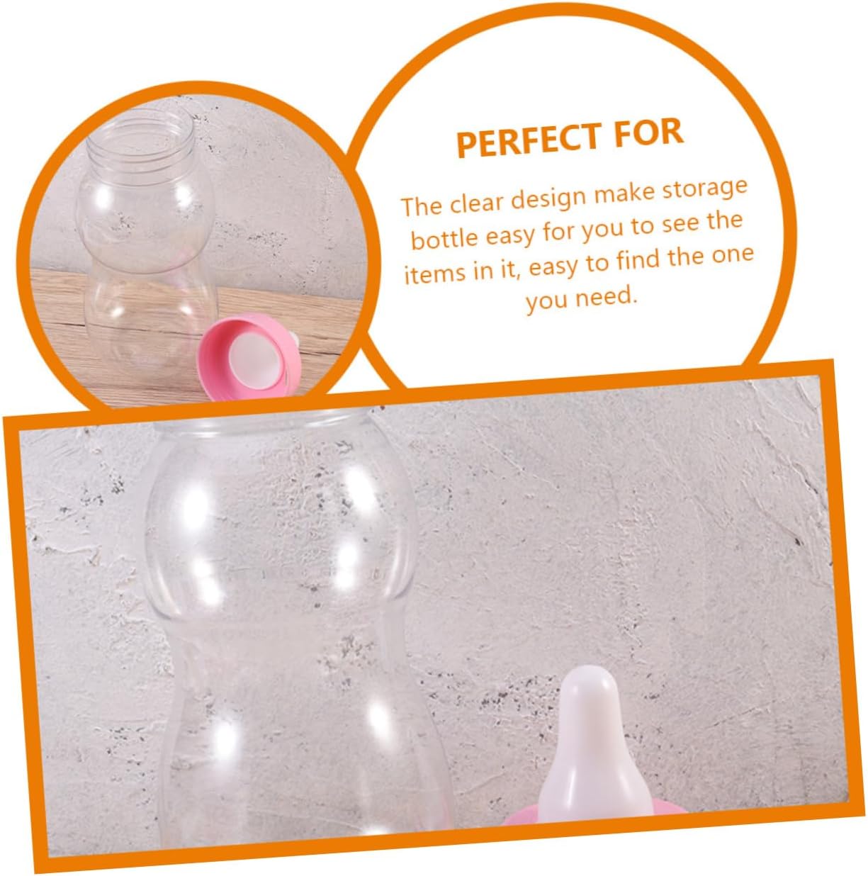 BESTYASH 2Pcs Transparent Candy Storage Jars for Party Treats and Snacks