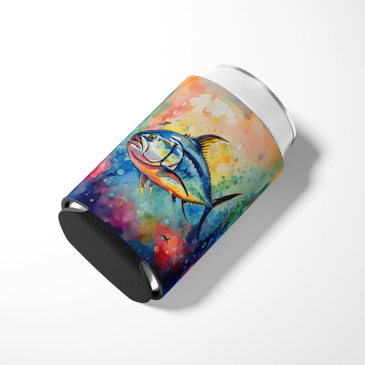 Carolines Treasures Yellowfin Tuna Can Hugger Cooler Sleeve