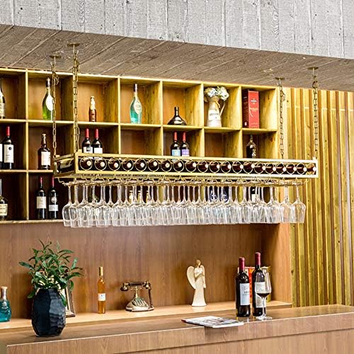 ShyhHts Wall Mounted Wine Rack - 120cm Durable Adjustable Holder