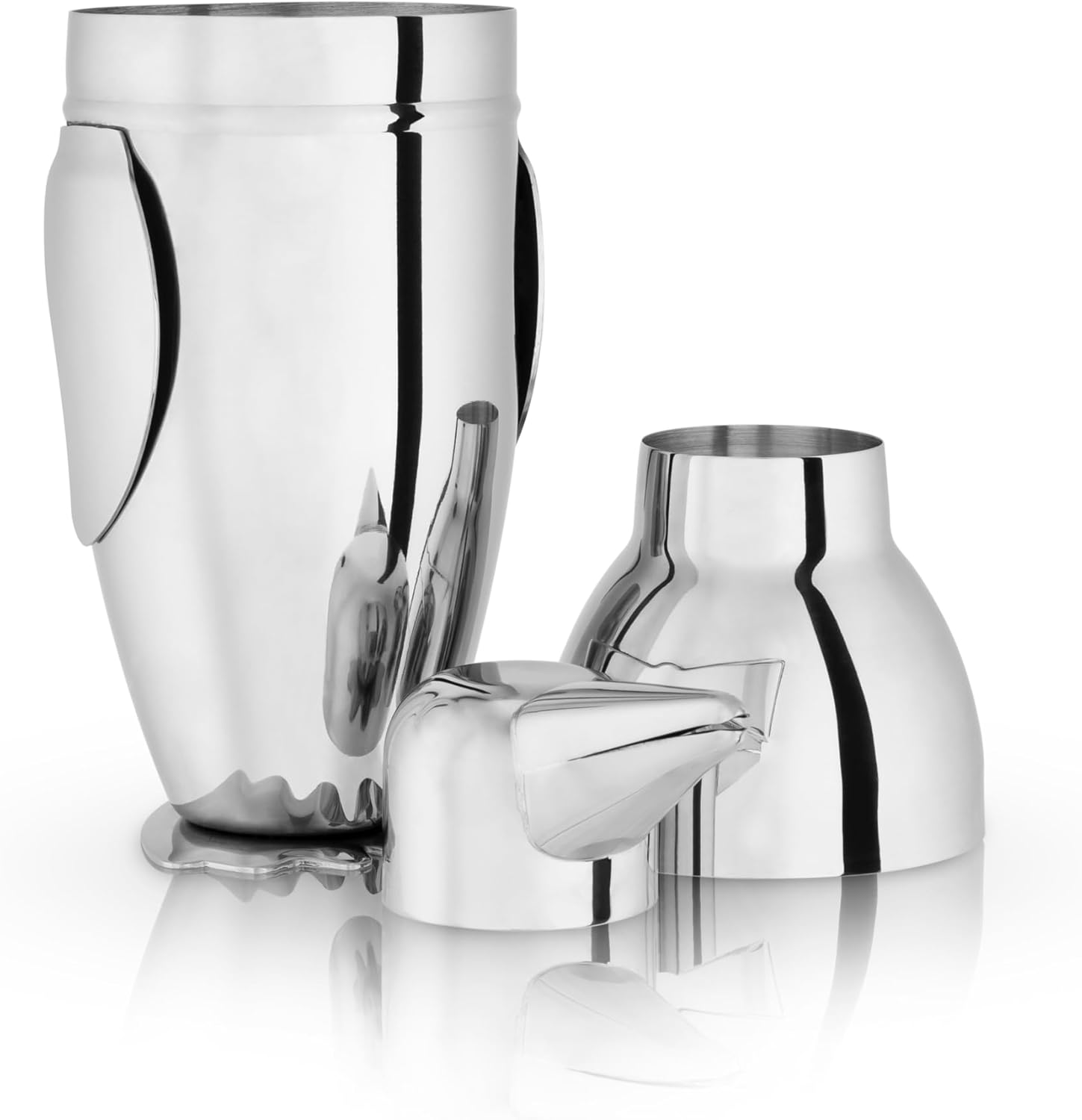 Viski Penguin Cocktail Shaker 17 oz Stainless Steel
