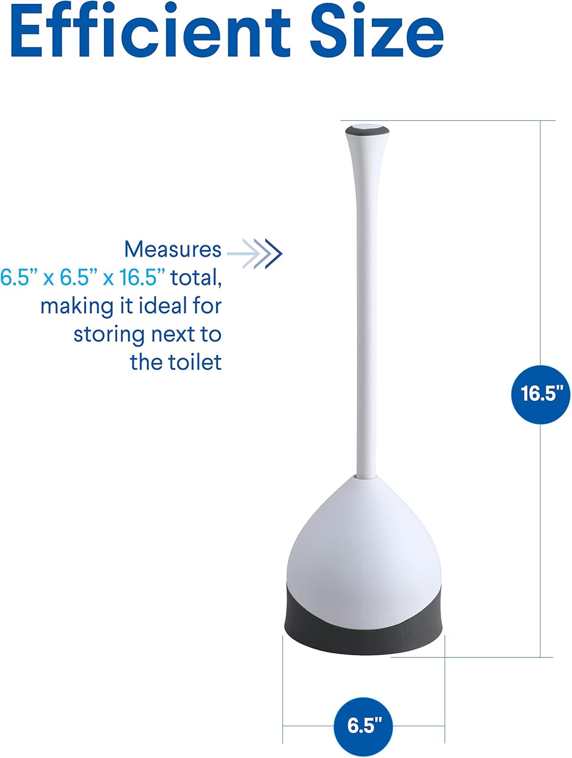 Clorox Toilet Plunger with Hideaway Caddy