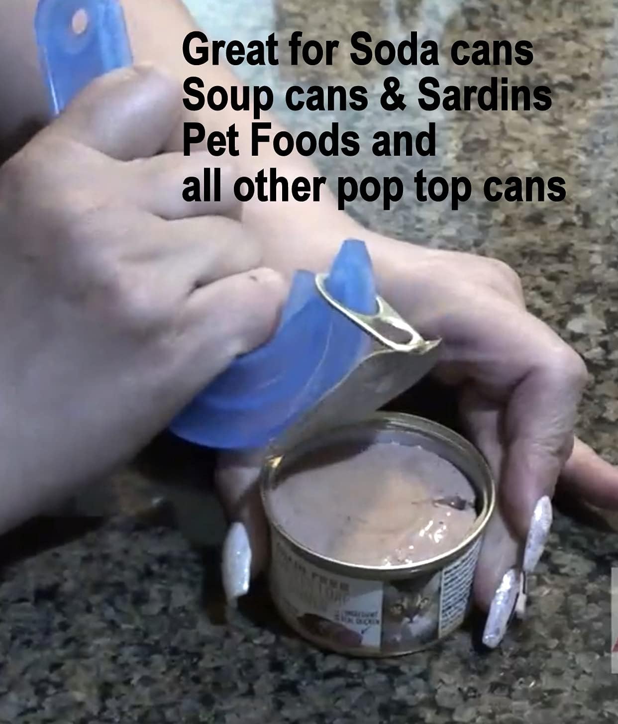2 Easy Safe Ring Pull Can Opener For Arthritis Hands By ALAZCO
