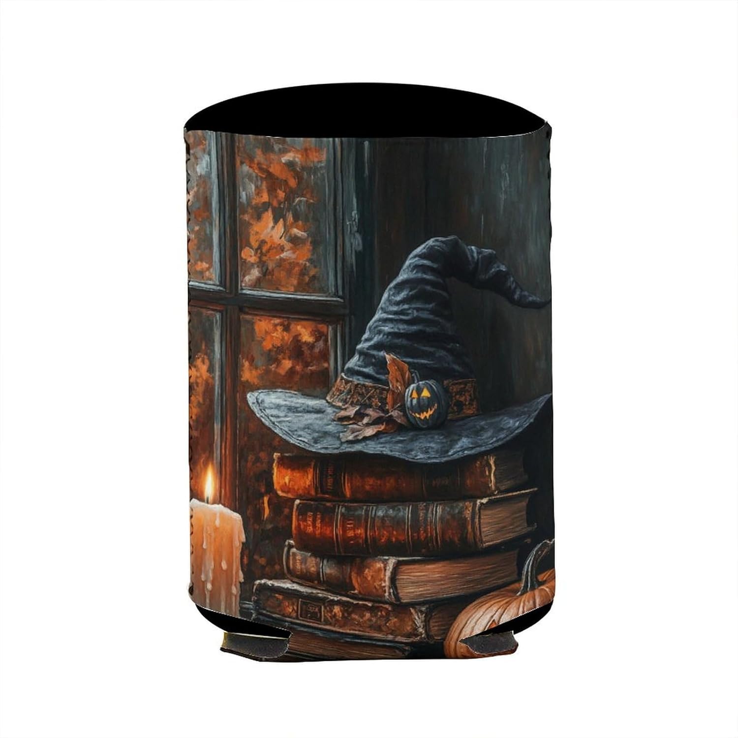 Beer Can Cooler Sleeve Halloween Witchs Hat Cover
