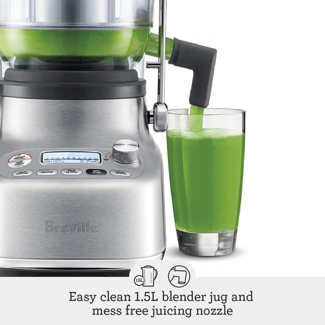 Breville 3X Bluicer Pro Blender and Juicer Brushed Stainless Steel