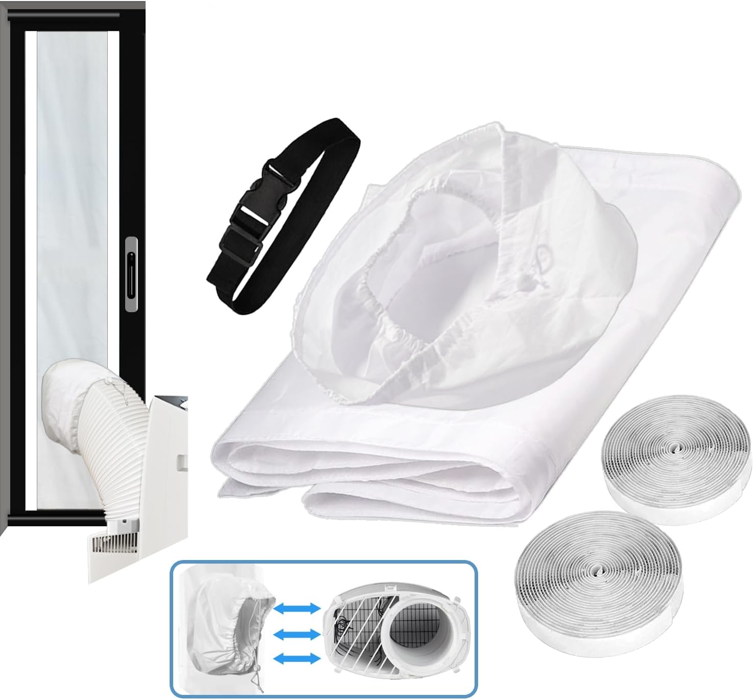 Gulrear Inverter Portable AC Sliding Door Seal Kit