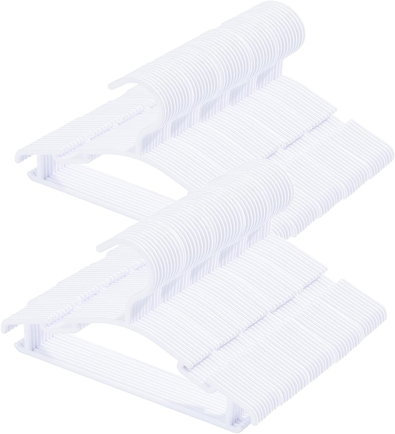 100 Pack White Baby Clothes Hangers for Newborn Storage