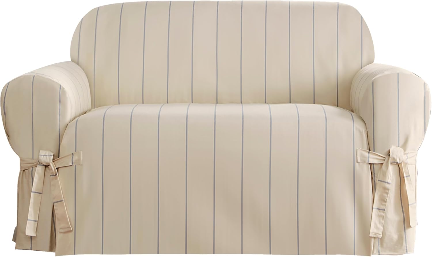 SureFit Heavyweight Cotton Duck Loveseat Slipcover