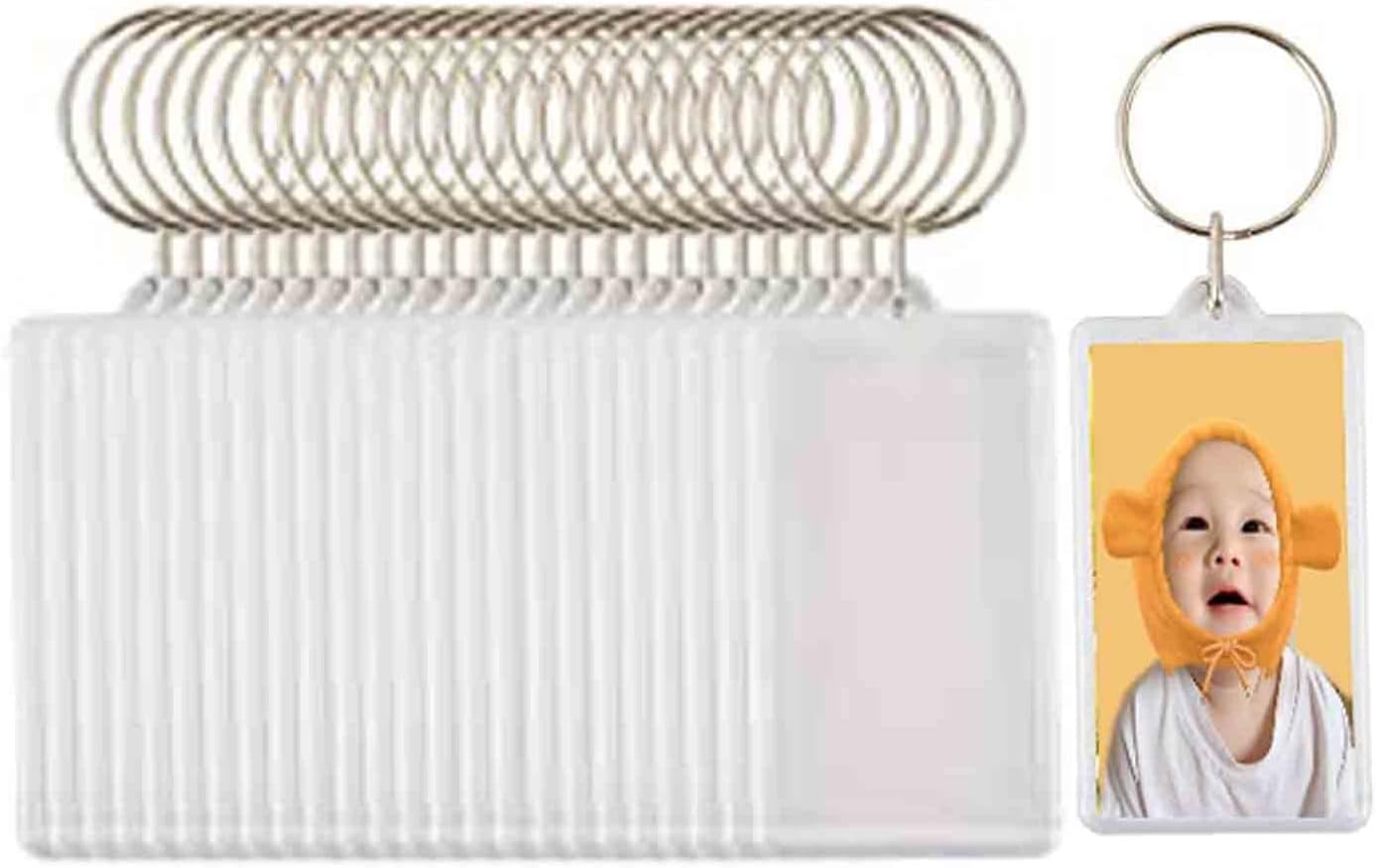 Snailmon Custom Acrylic Photo Keychain Frames 2x13 Inch
