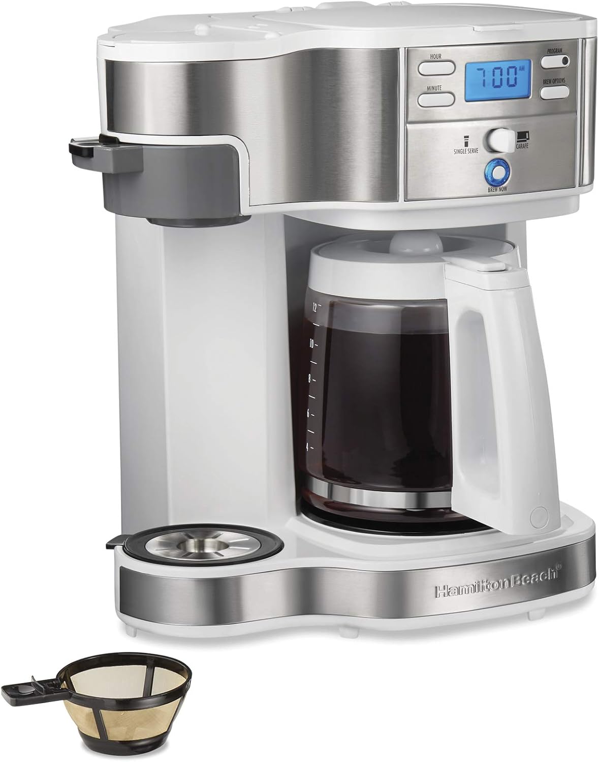 Hamilton Beach 12 Cup Coffee Maker with Built-in Blender