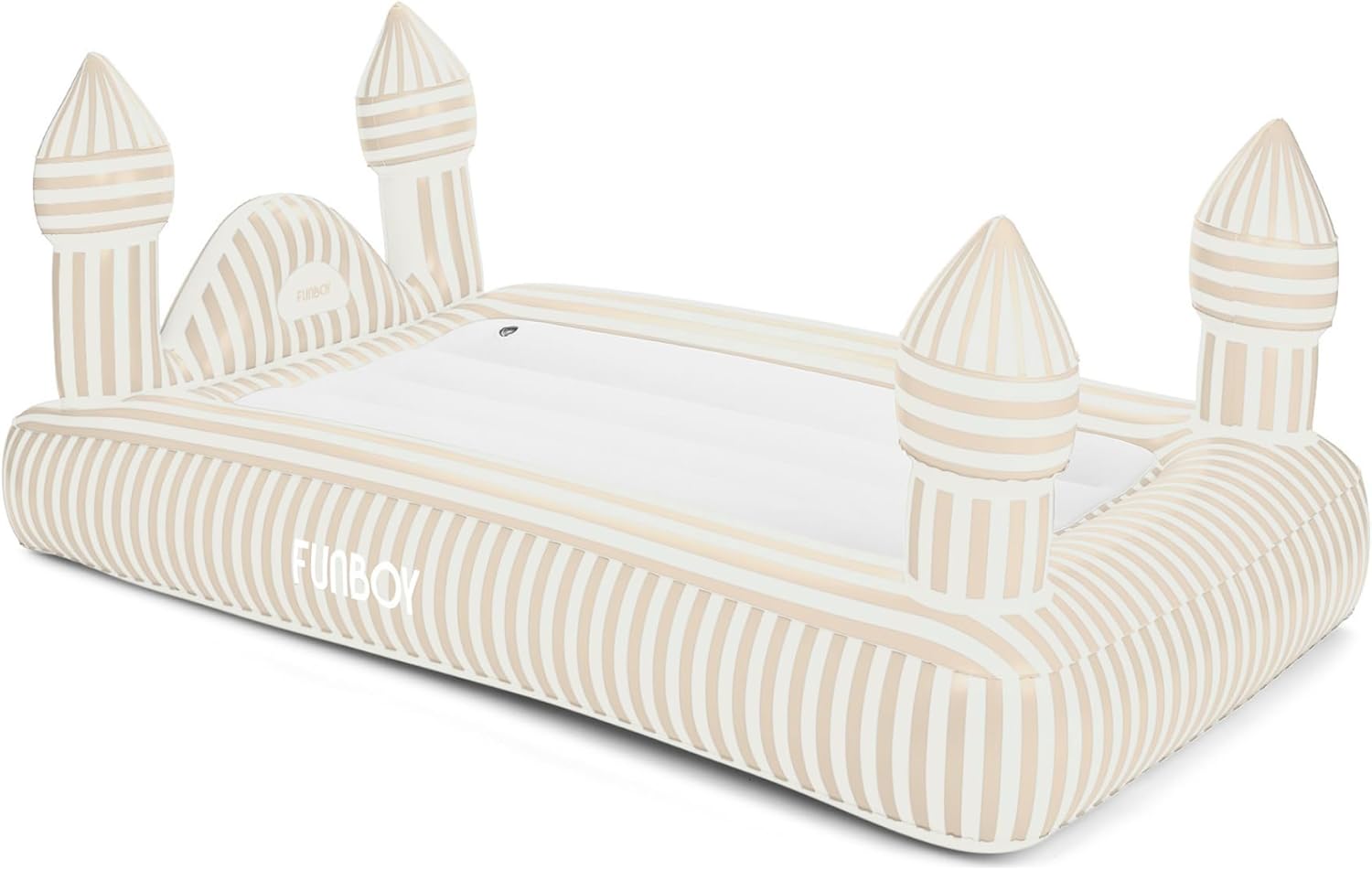 FUNBOY Kids Striped Castle Air Mattress with Travel Bag