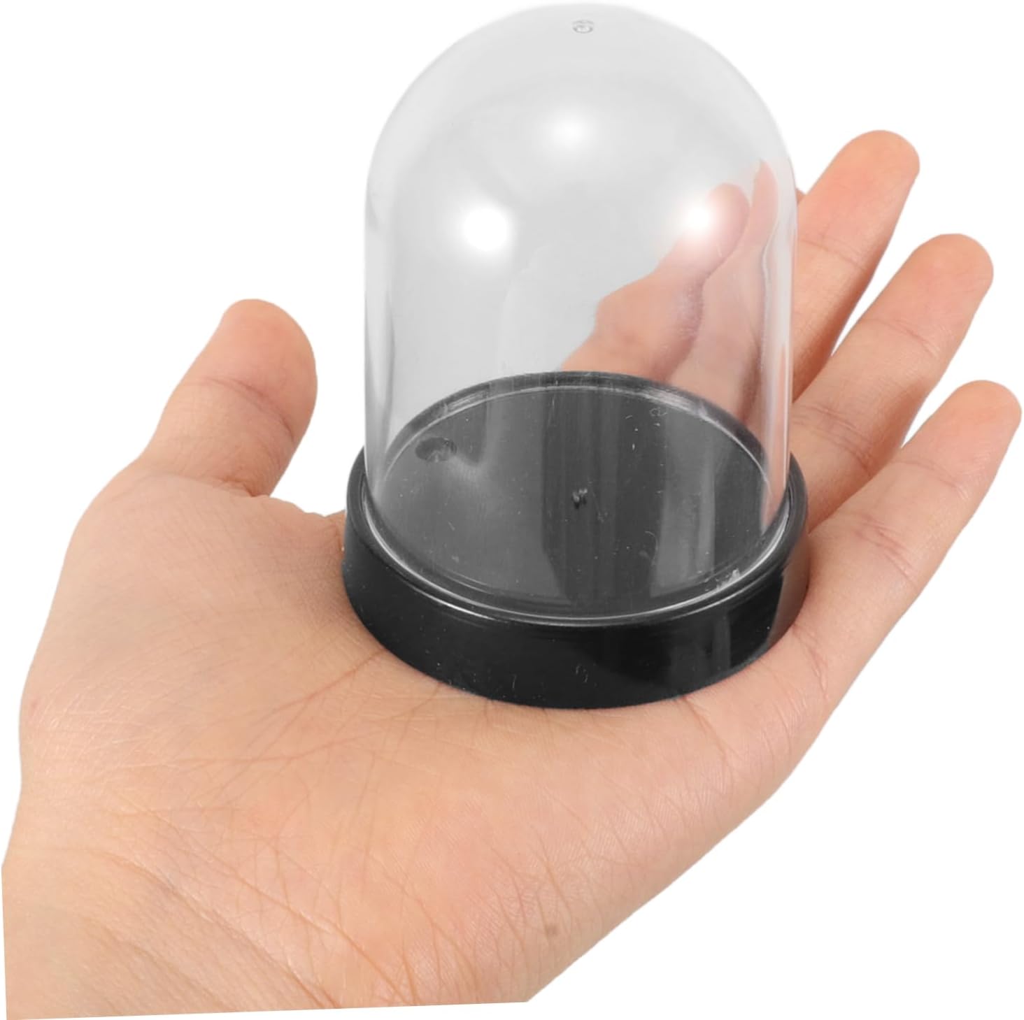 5pcs Mini Plastic Cloche Domes For Flowers And Crafts Display