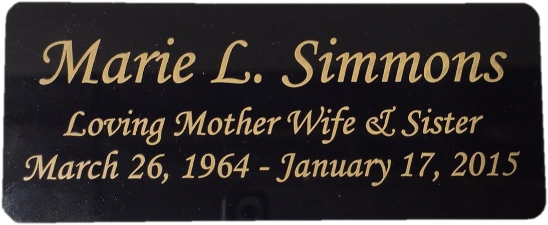 Brass Black and Gold Engraved Name Plate 45x15 Inch