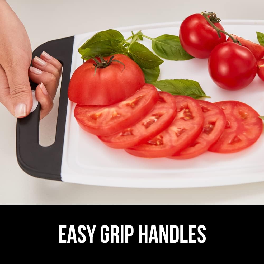 GORILLA GRIP BPA Free Reversible Cutting Board Set of 3