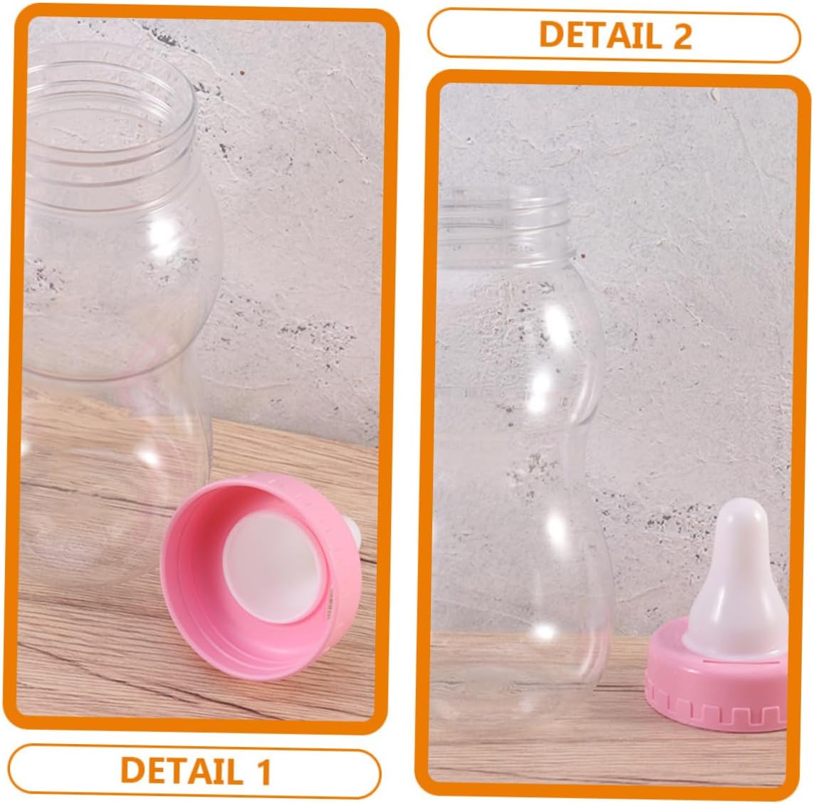 BESTYASH 2Pcs Transparent Candy Storage Jars for Party Treats and Snacks