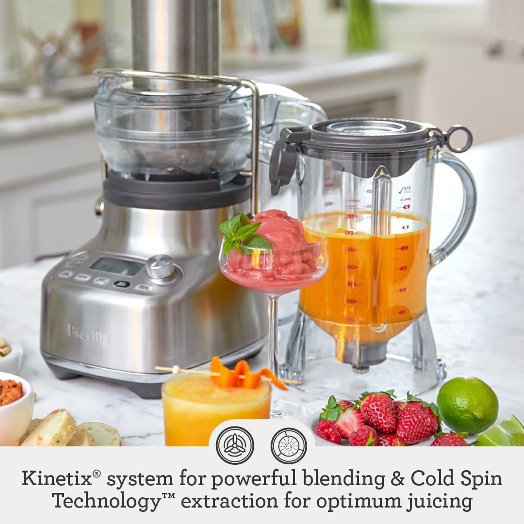 Breville 3X Bluicer Pro Blender and Juicer Brushed Stainless Steel