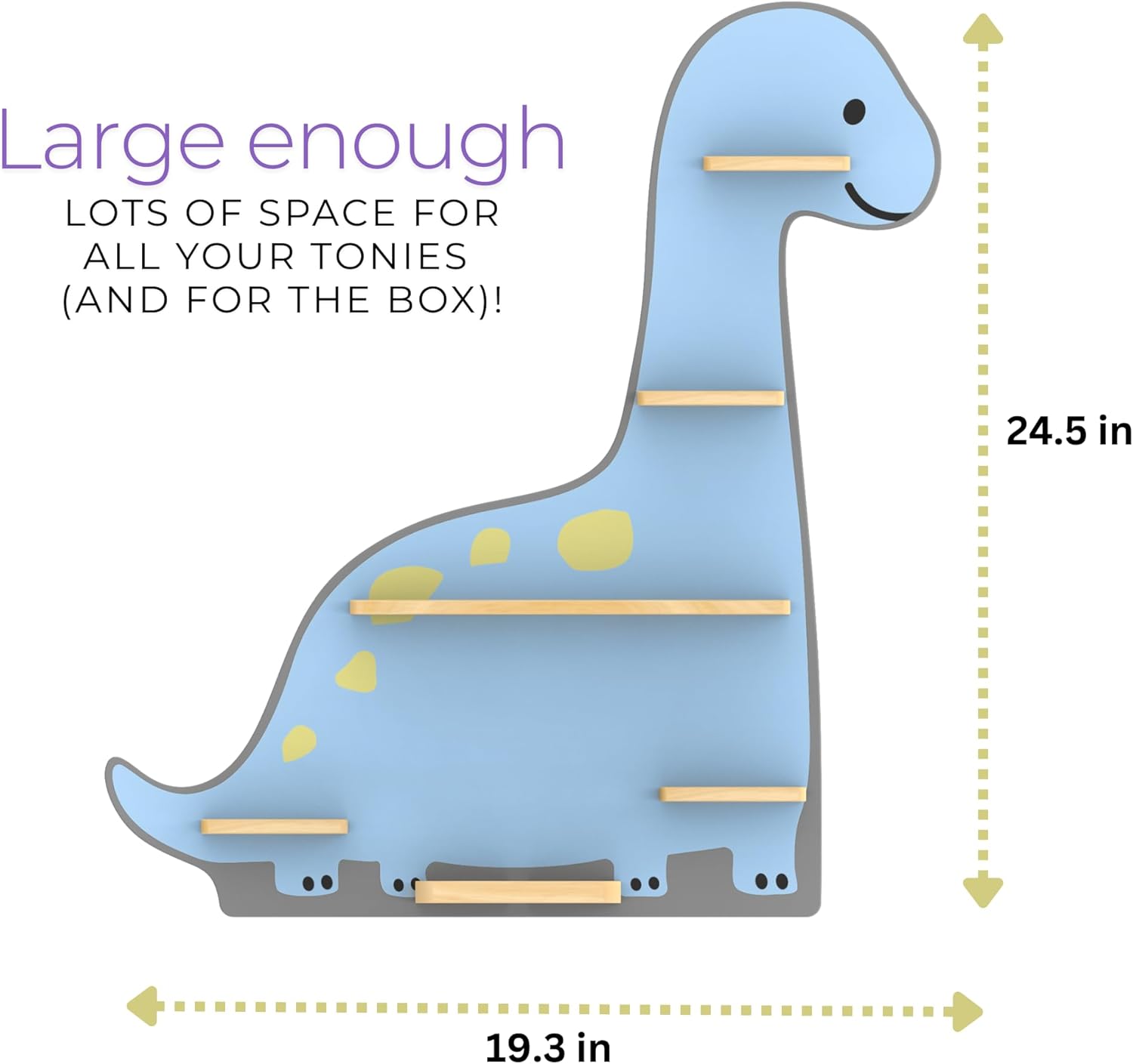 BigStep Dinosaur Magnetic Shelf for Toniebox