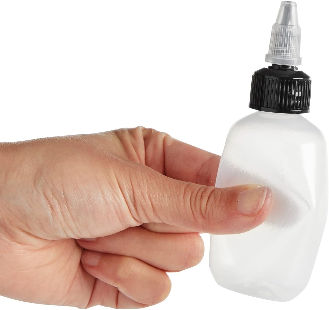 Juvale 24 Pack Clear 2oz Squeeze Bottles with Caps