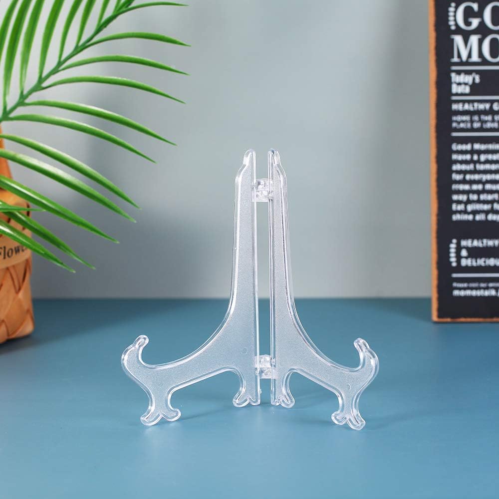 Artliving 7 Inch Clear Plastic Easels for Display